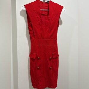 Fashion Nova Elegant Red Sleeveless Dress